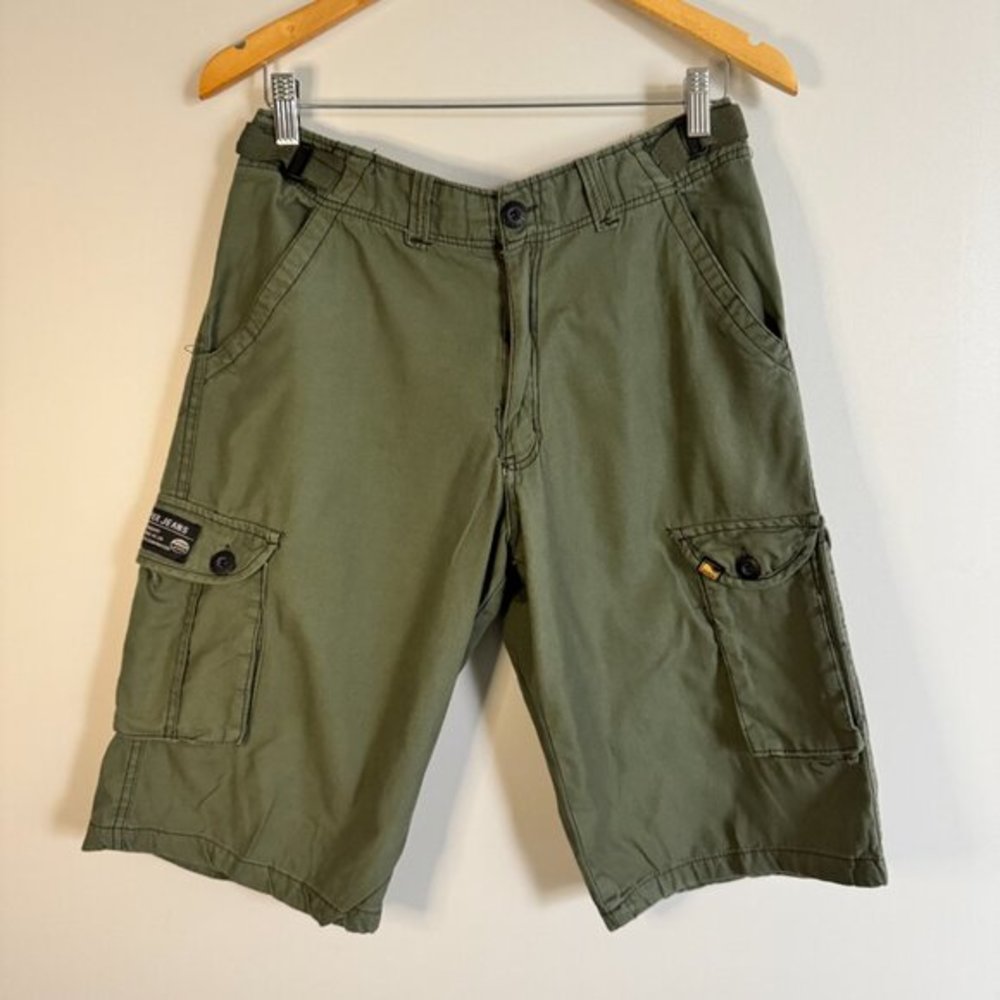 Men’s Green Cargo Shorts Size 30